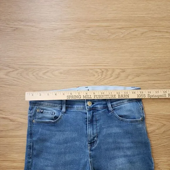 Curve Appeal Jeans Women 8 Blue Skinny Mid Rise Medium Wash Stretchy Denim 29x27 - Picture 4 of 11